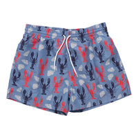 PINK CHICKEN Boy's Swim Trunks in lobster and clams - kids' item