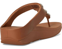 Fitflop - Women's Fino Crystal-chain Leather Toe-post Sandals