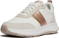 Fitflop - Women's F-mode Flow Sequin Suede Leather Flatform Sneakers