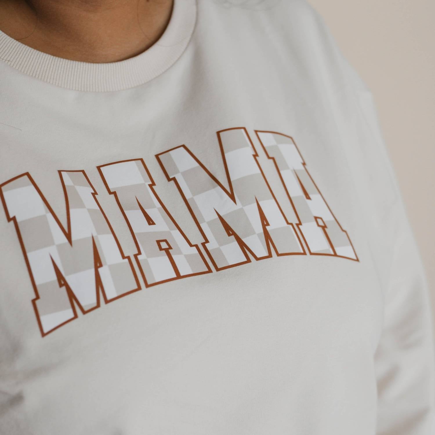 August And June Kids - Checkered Mama Sweatshirt