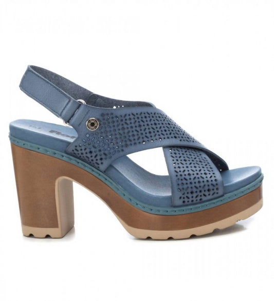 Xti - WOMEN'S CROSS STRAP HEELED SANDALS