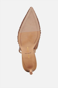 Dolce Vita Women's Kaye Crystal Heels in mid brown mesh - women's heels - view 6