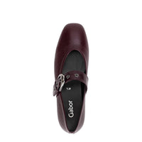 GABOR Women's Flat Ballerina Shoes in burgundy - women's flats - alternate view