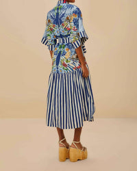 Farm Rio - Fresh Table Scarf Midi Dress