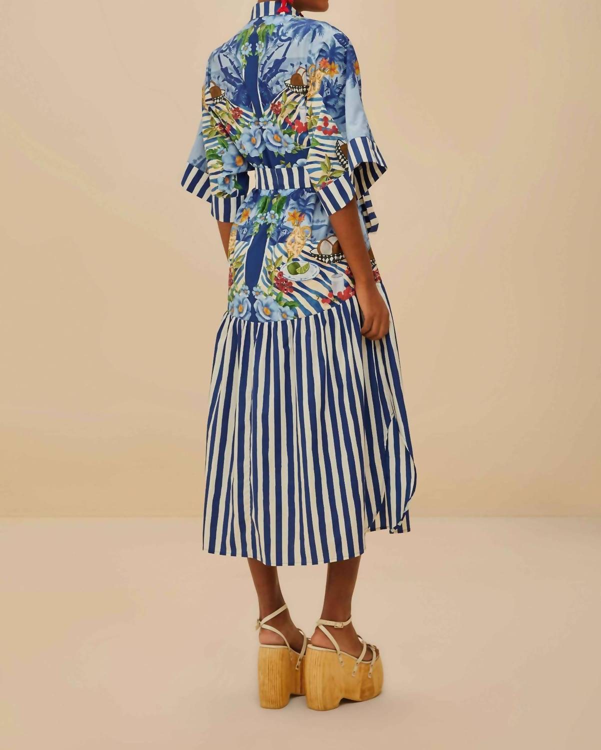 Farm Rio - Fresh Table Scarf Midi Dress