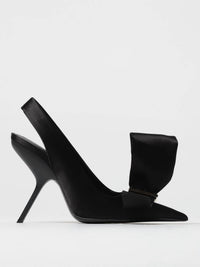 Salvatore Ferragamo - Women's Erica Slingbacks Satin With Asymmetric Bow Pump