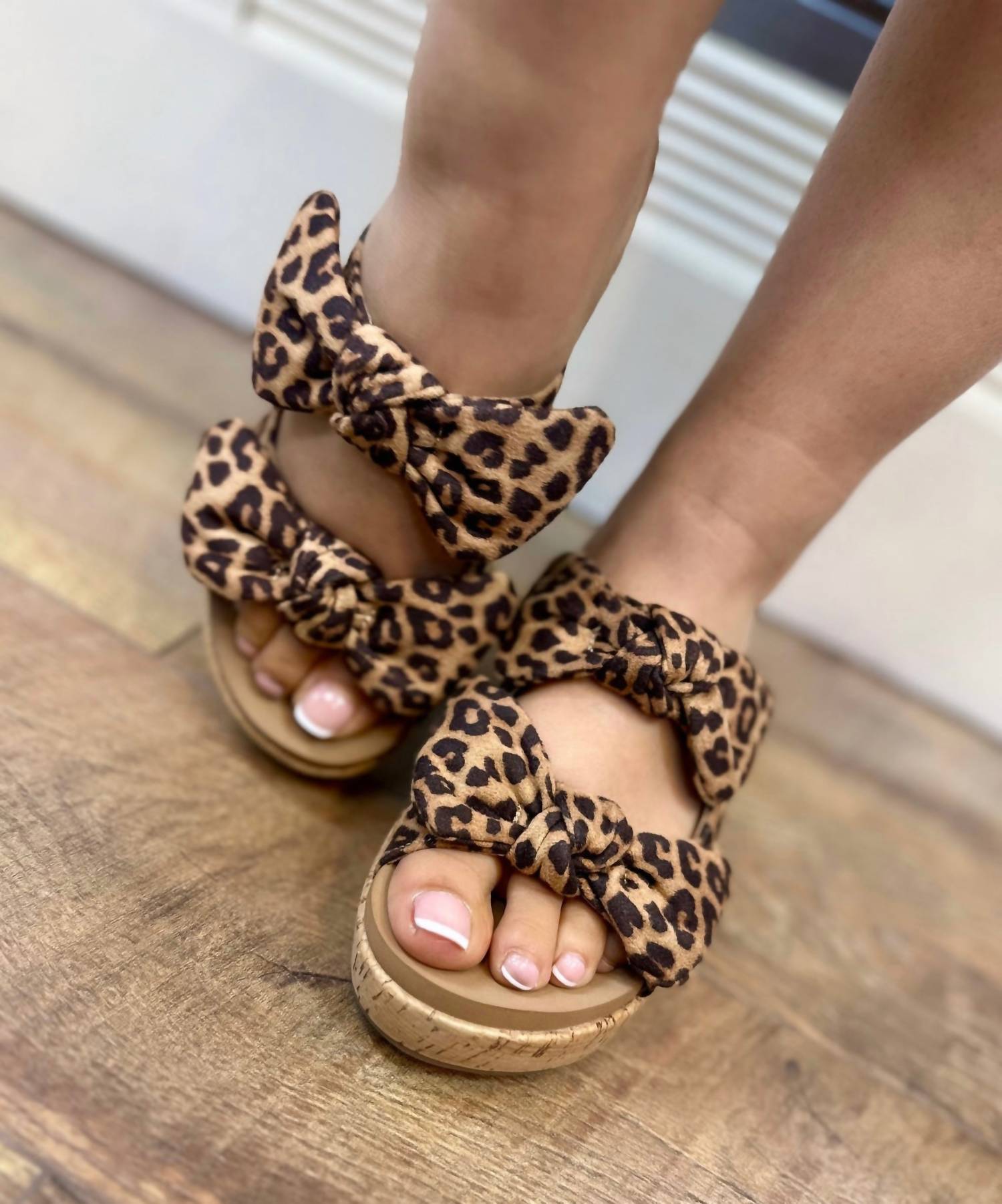 Corkys Footwear - Women's Bowed Up Leopard Wedge Sandal