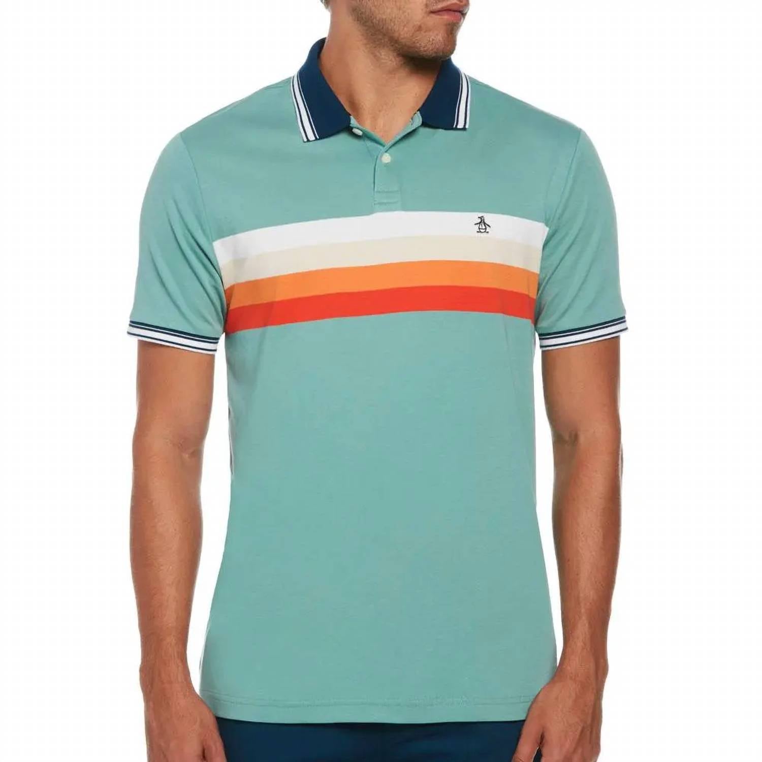 Original Penguin - Interlock Chest Stripe Polo Shirt