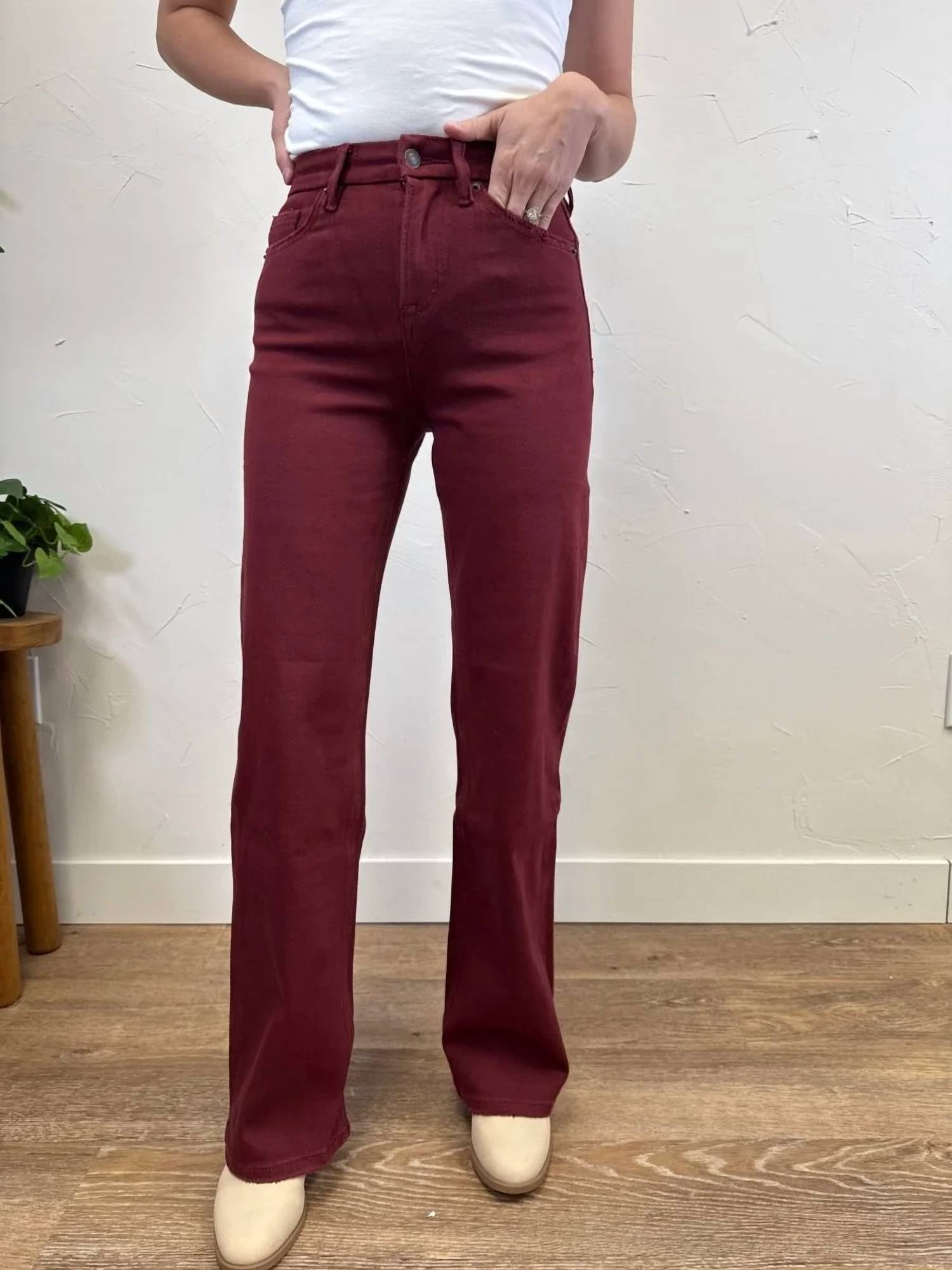 Mica Denim - High Rise Wide Leg Jeans