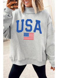 Little Daisy Closet - The Usa Reversible Mock Neck Top