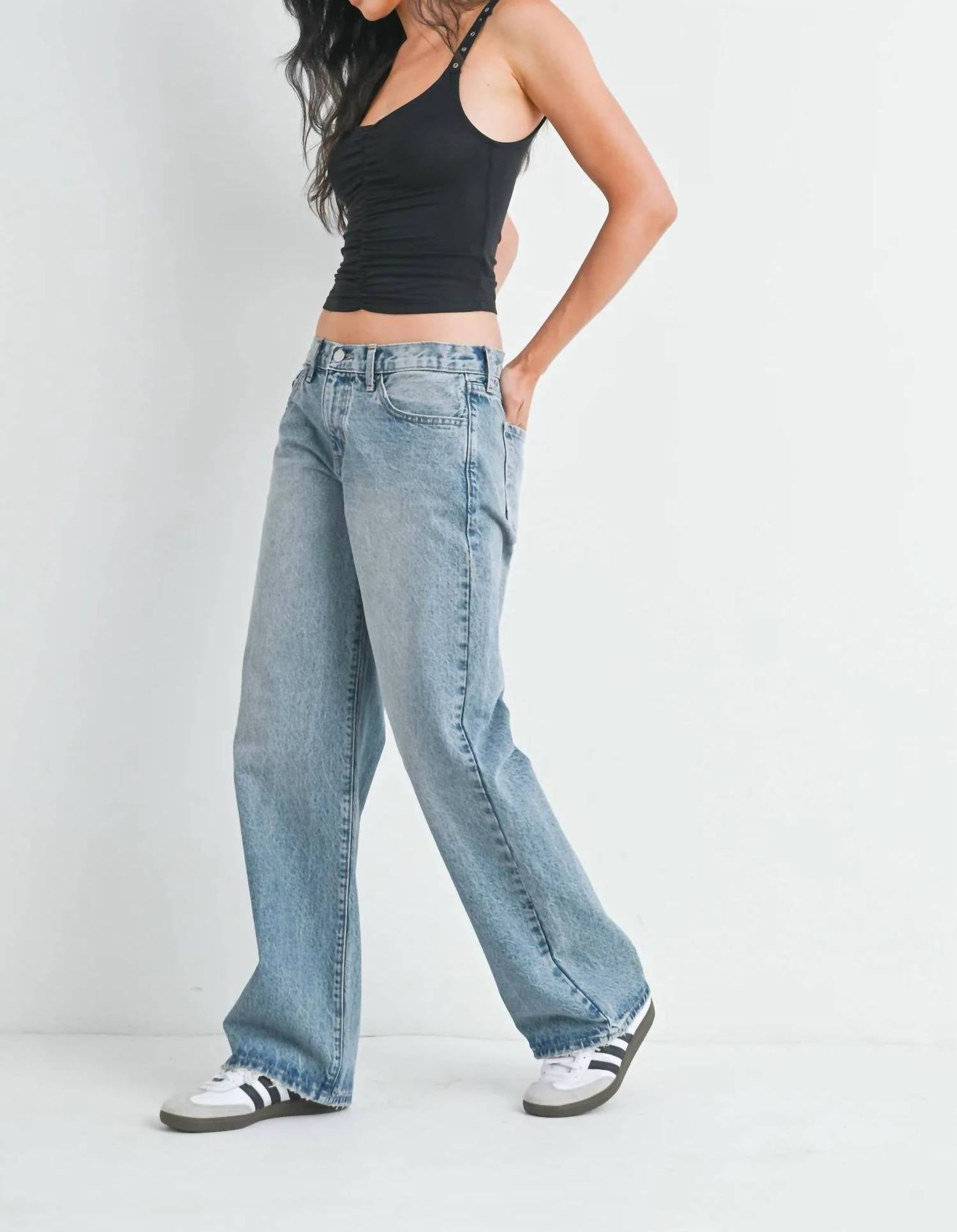 Just Black Denim - Low Rise Baggy Slouch Jeans