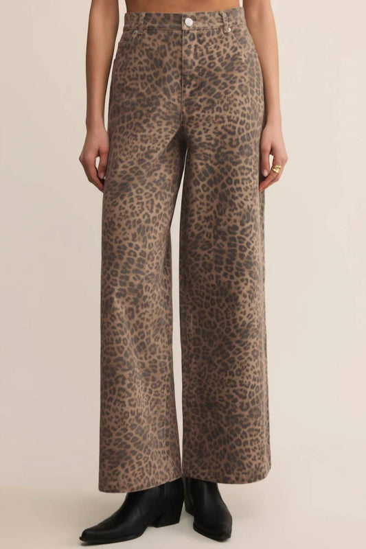 Z Supply - Women's Marli Denim Leopard Pant