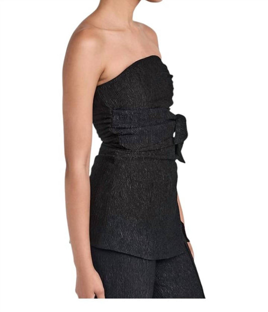 Ganni - Strapless Stretch-Crepe Top