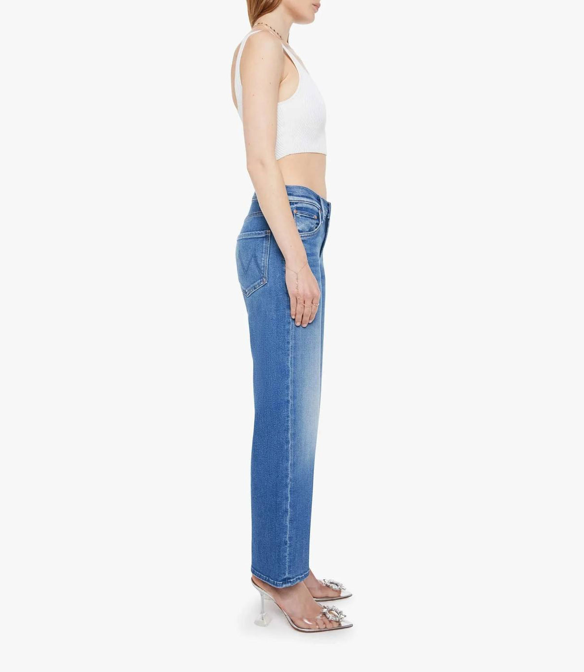 Mother - Mid Rise Rambler Zip Ankle Jeans