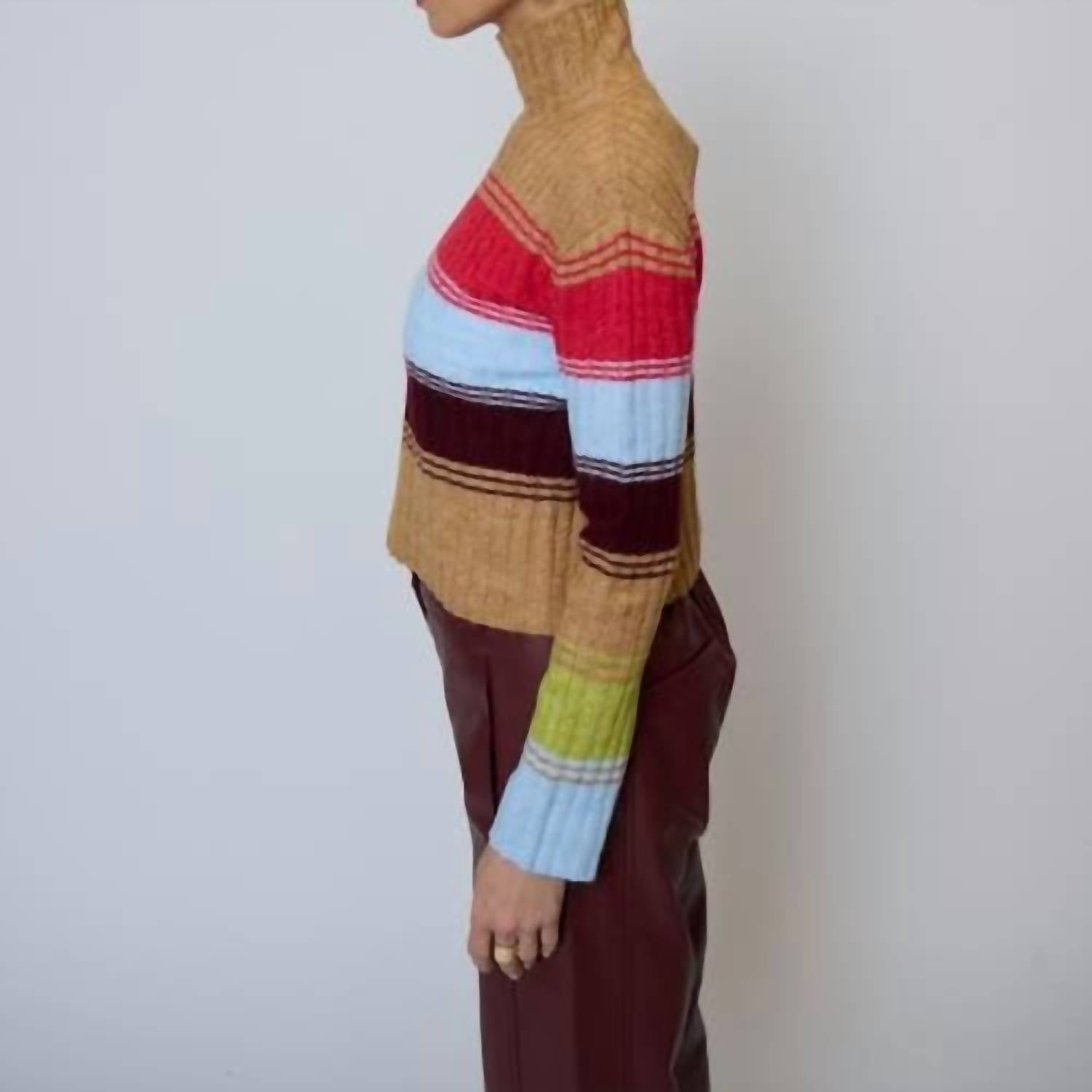 Central Park West - Marley Ribbed T-neck Top