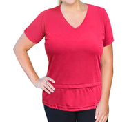 Always For Me - Active Peplum T-shirt - Plus