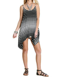 Umgee - Striped Hi Lo Tunic Tank