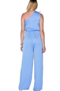 STEVE MADDEN ADELE JUMPSUIT in azure blue - women's pants - view 4