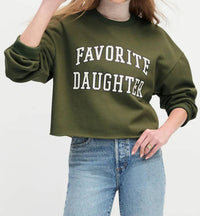 Favorite Daughter - The Cropped Collegiate Sweatshirt