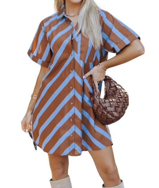 Entro - Striped Mini Dress