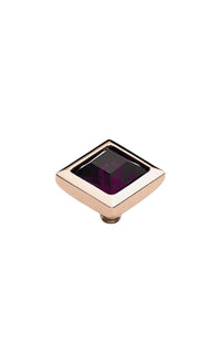 Qudo Women's Hemitite 9 Mm Jewelry Topper in rose gold - women's jewelry
