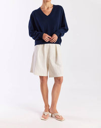 Brodie Cashmere - Hailey V Neck Top