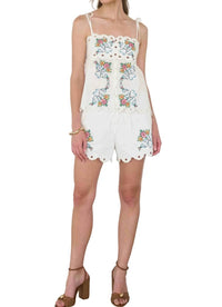 Farm Rio - Anna Scallop Floral Cami Top