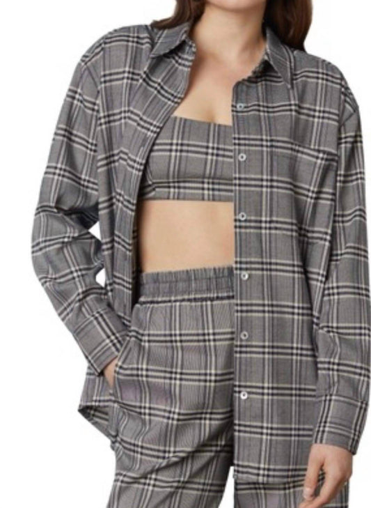 Nia - Samira Plaid Button Down Shirt