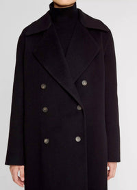 Vince - Wool-blend Double-breasted Long Coat