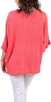Gigi Moda - Rina Waffle Cotton Top