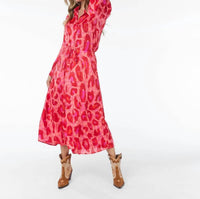 Esqualo - Floria Fancy Animal Print Long Dress