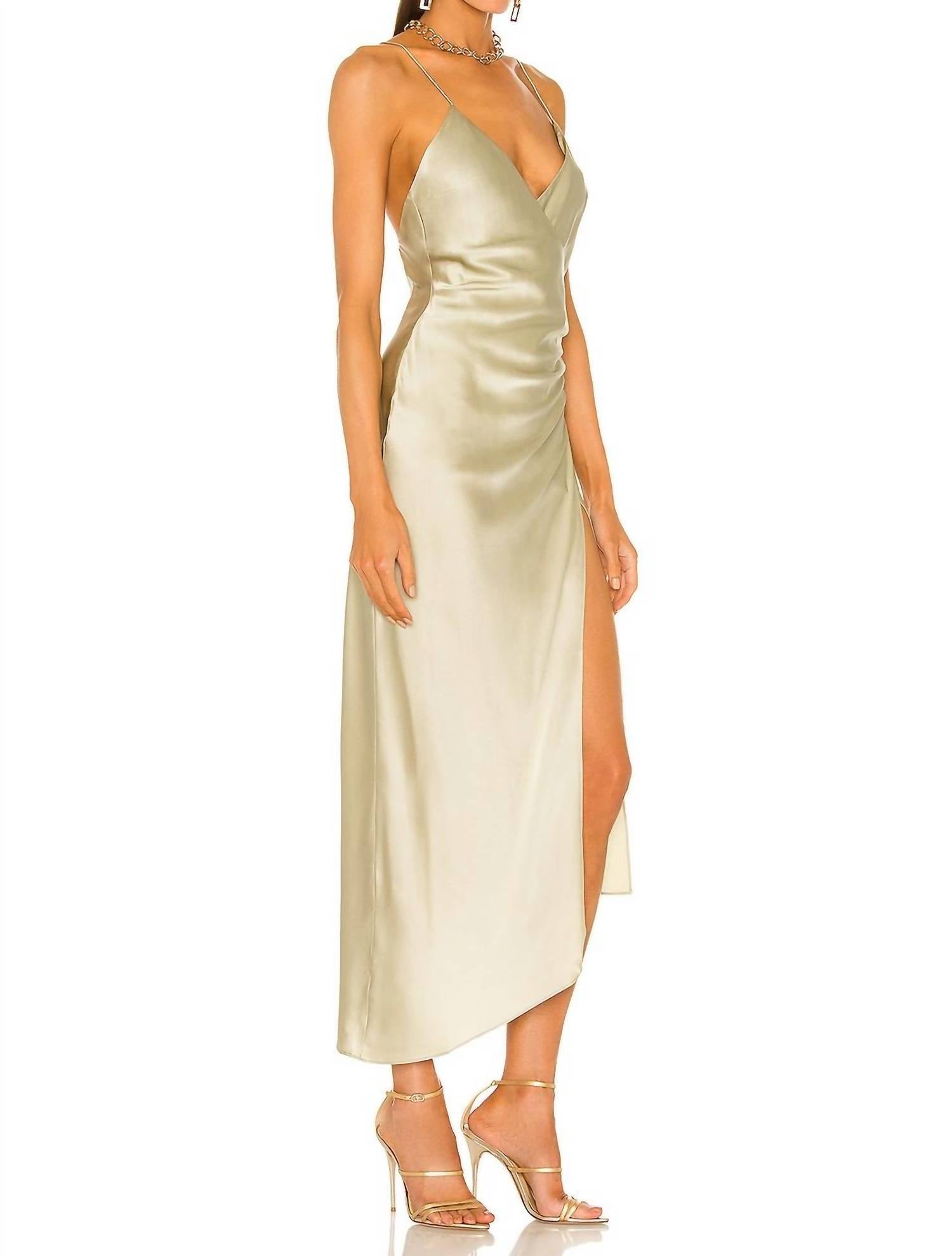 Ser.O.Ya - Emma Midi Silk Dress