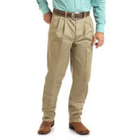 Wrangler - Pleated Front Stretch Wrinkle Resistant Pants