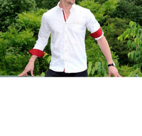 Eight X - Jacquard V Shirt With Pocket