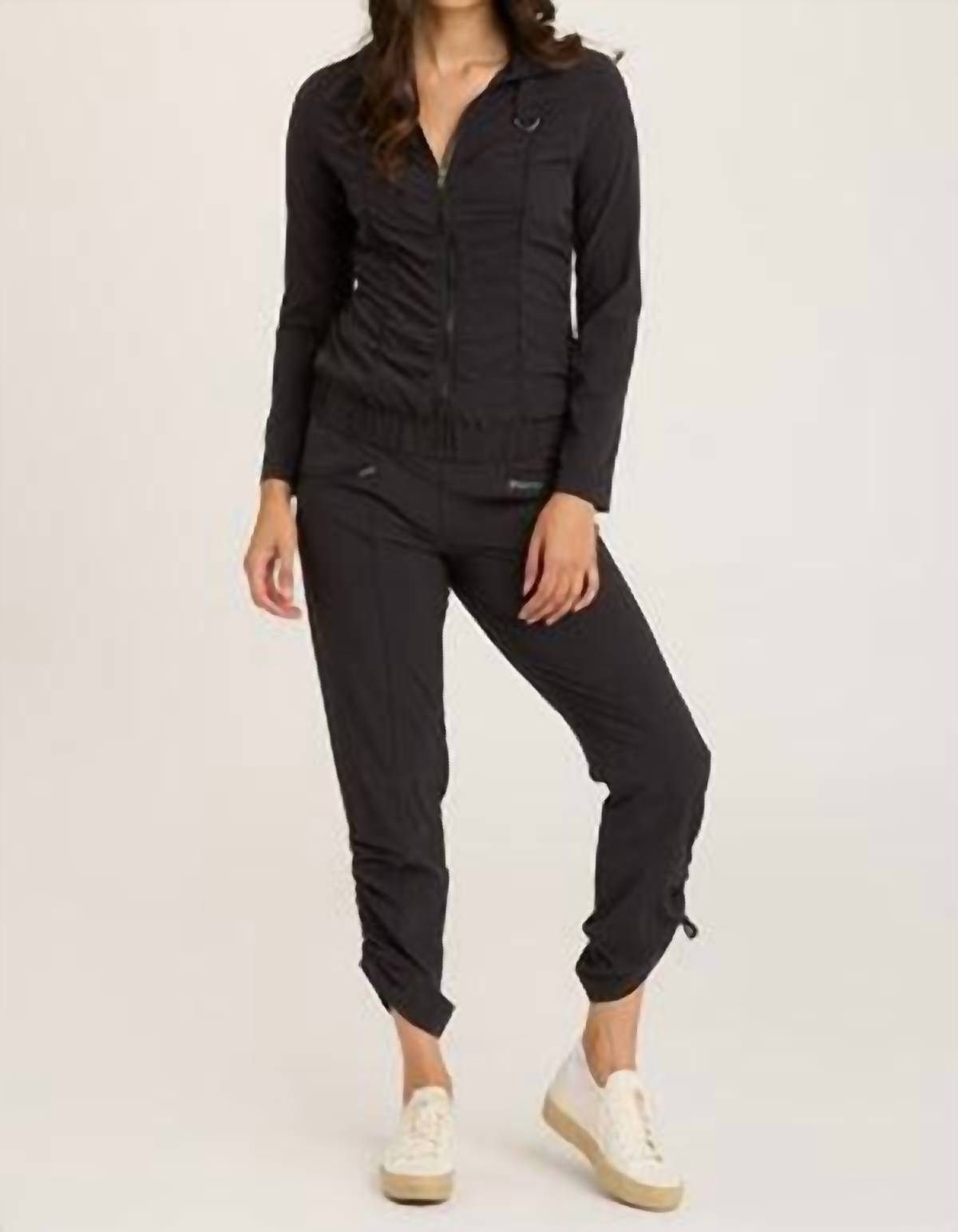 Xcvi - Momentum Whisper Stretch Ruched Active Jacket