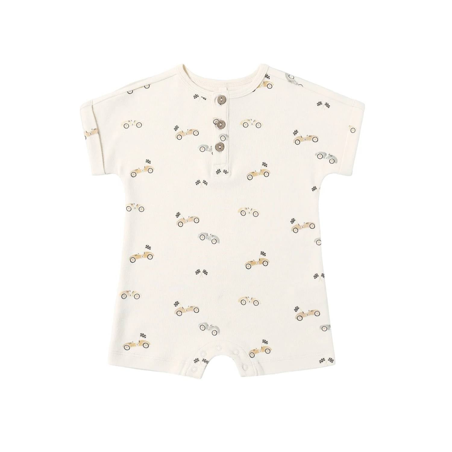 Quincy Mae - Boy's Short Sleeve One-piece Romper