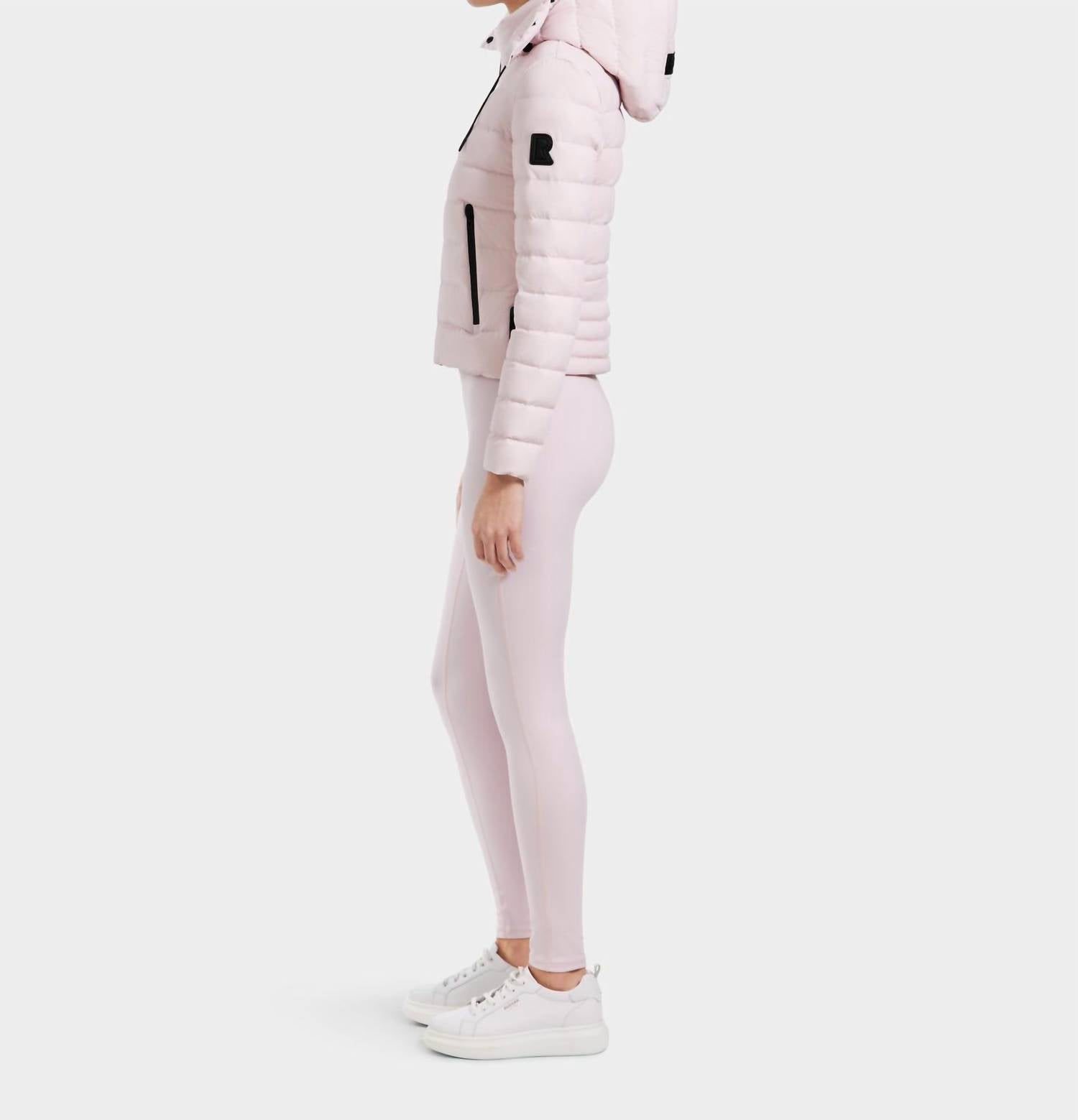 Rudsak Melissa Matte Lightweight Down Jacket in light pink - women's jacket - alternate view