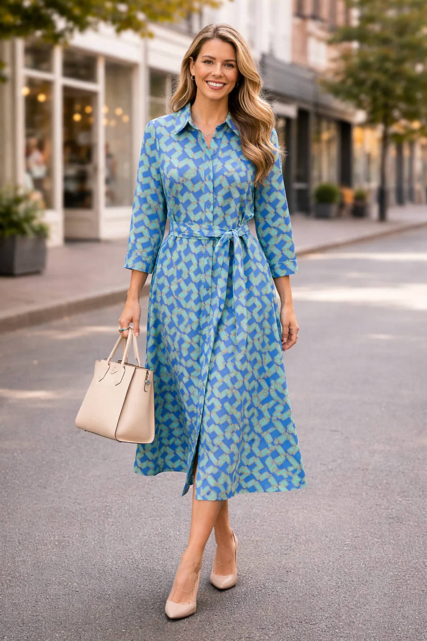 Boho Chic - Long Sleeve Dress