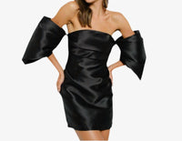Hoity Toity - Draped Sleeve Mini Dress