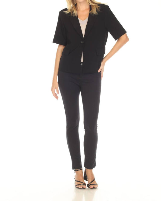 Joseph Ribkoff - Short Sleeve V-neck Blazer