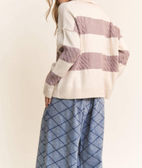 J.Nna - Snuggled Up Johnny Collar Sweater