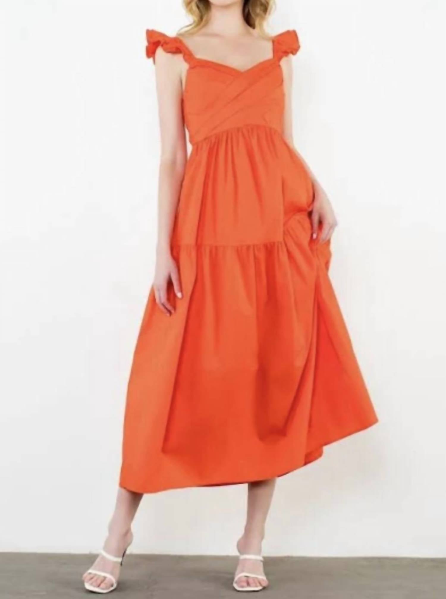 Thml - Tiered Poplin Maxi Dress