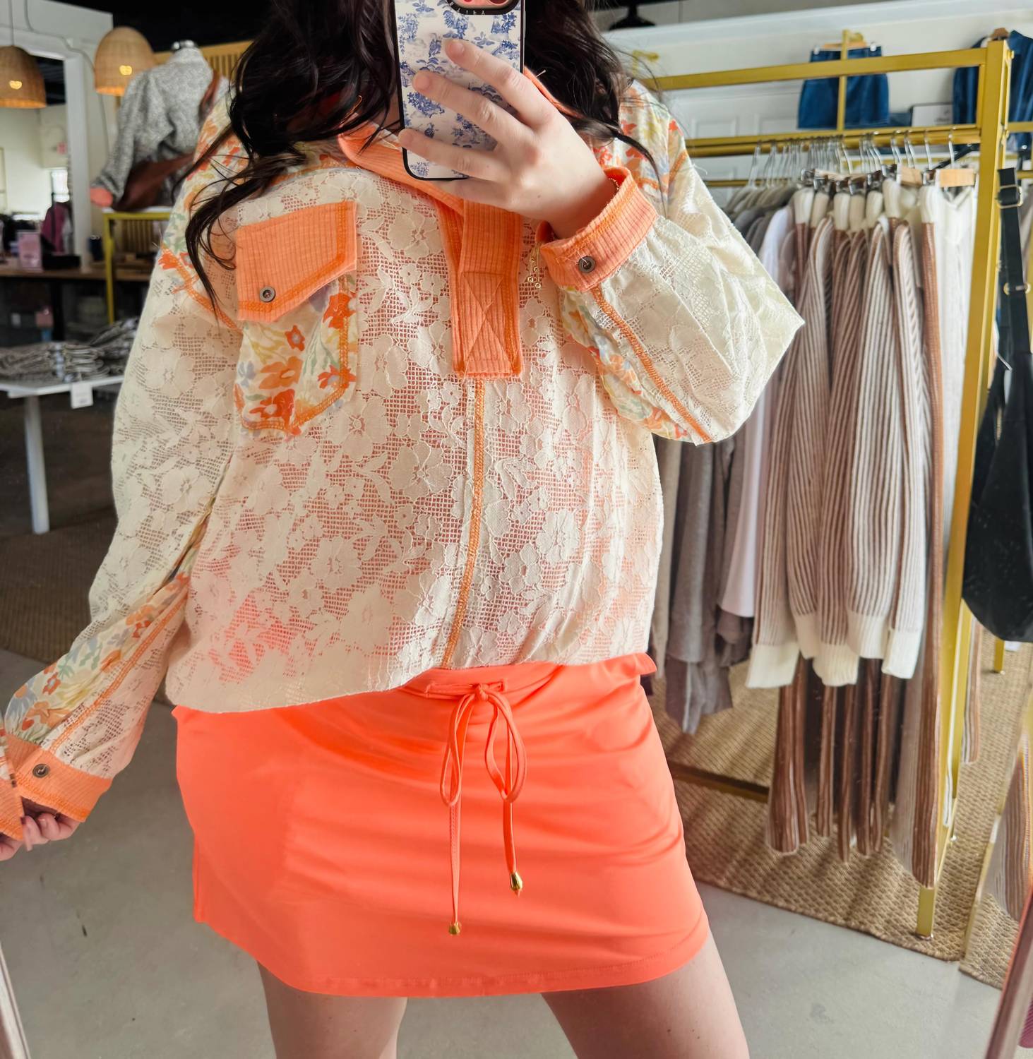 Jess Lea - Women's Solid Coral Skort