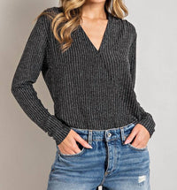 Ee:Some - V-Neck Surplus Bodysuit