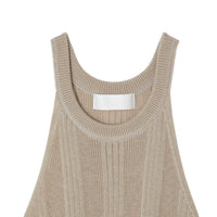Moussy Women's Swarm Delta Tank Top in beige - women's tank top - detail view