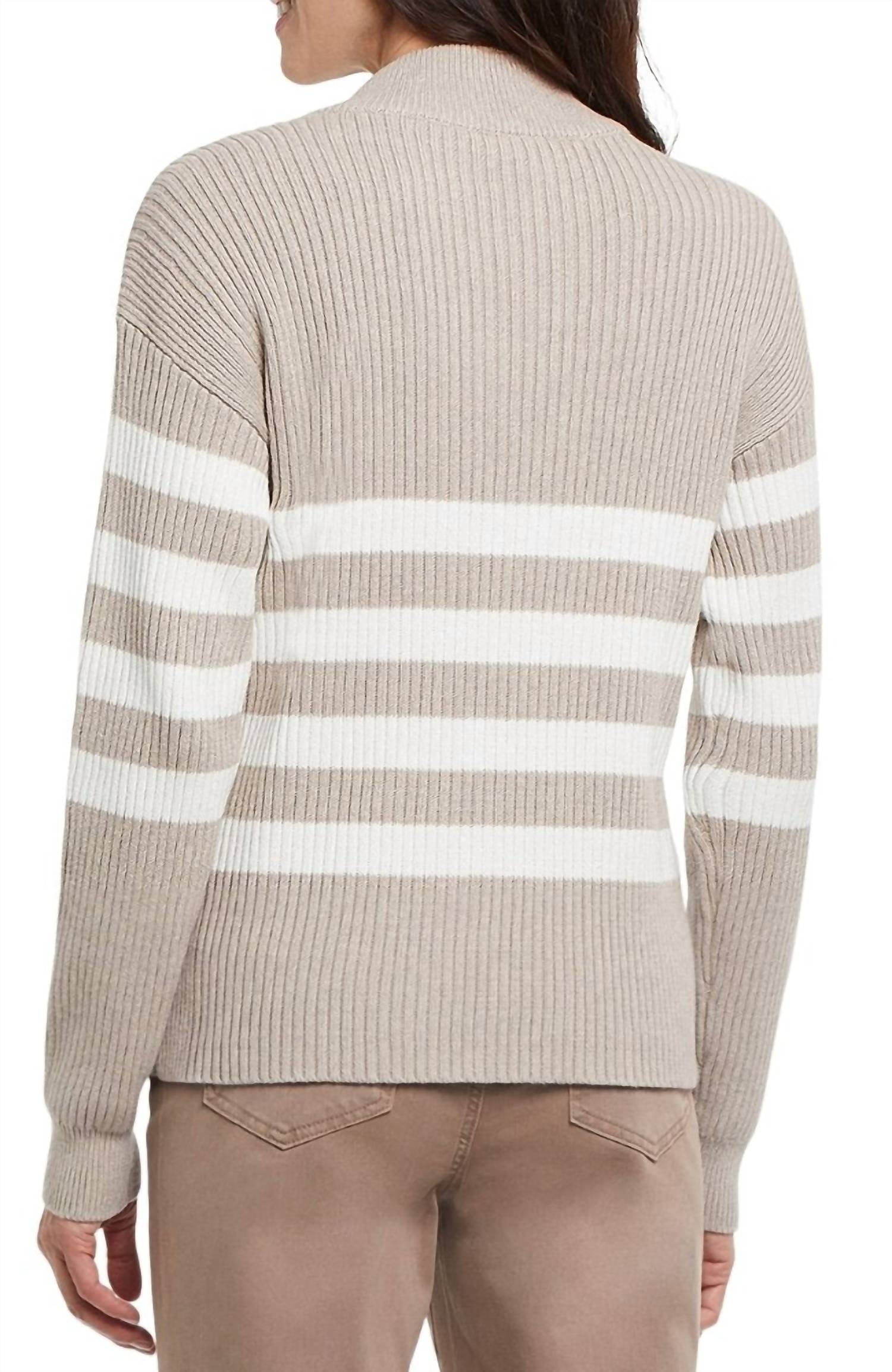Tribal - Button Mock Sweater