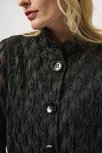 Joseph Ribkoff - Cascade Print 3/4 Sleeves Trapeze Jacket