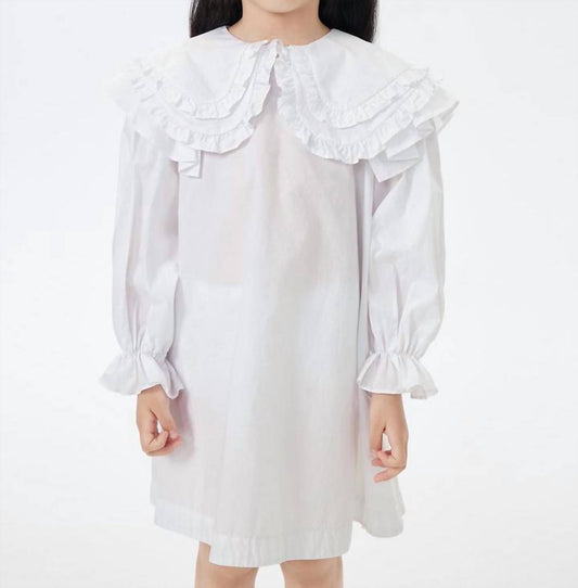 Jnby - Kids Ruffle Collar Cotton Dress