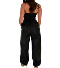 Loucia - Carmen Cargo Leather Pant