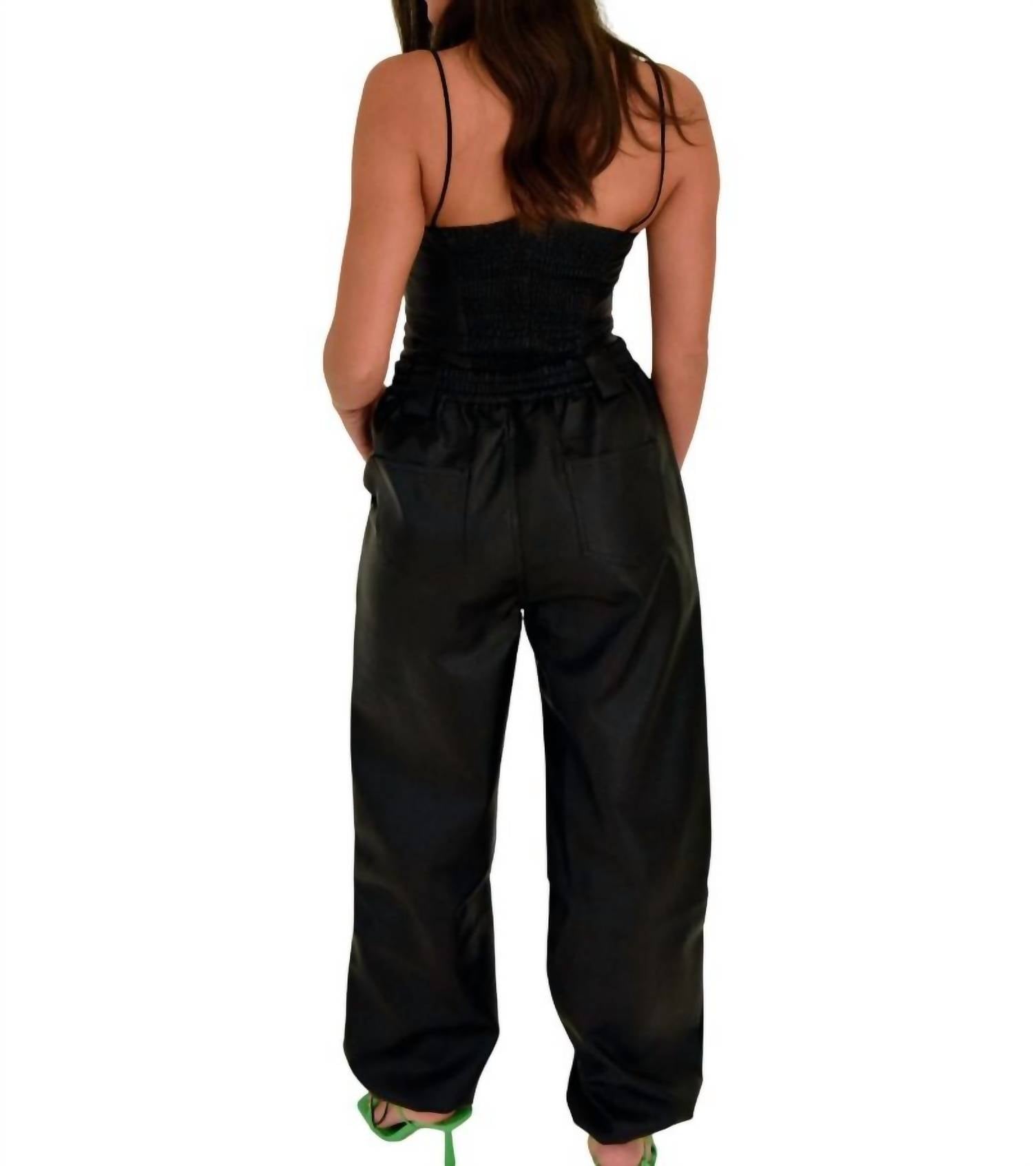 Loucia - Carmen Cargo Leather Pant